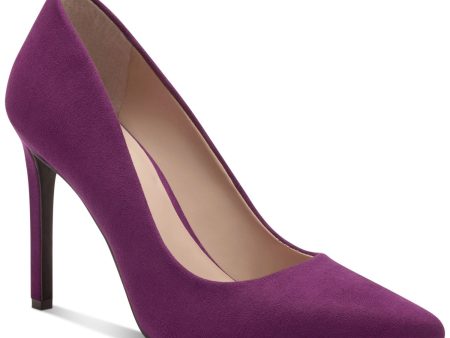 INC Womens Purple Padded Shelya Pointed Toe Stiletto Slip On Dress Pumps Shoes M Supply