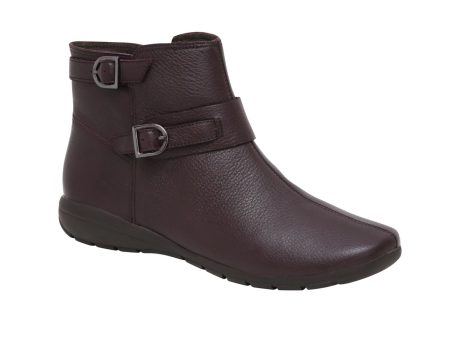 EASY SPIRIT Womens Brown Padded Buckle Accent Aurelia Round Toe Wedge Zip-Up Leather Booties M Fashion