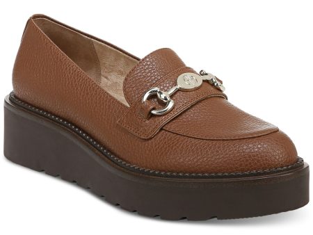 GIANI BERNINI Womens Brown 1  Platform Bit Buckle Hardware Lug Sole Cushioned Mayaa Round Toe Wedge Slip On Heeled Loafers M Cheap