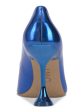 INC Womens Blue Comfort Savitri Pointed Toe Flare Slip On Dress Pumps Shoes M Fashion