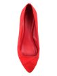 JOURNEE COLLECTION Womens Red Comfort Justine Pointed Toe Block Heel Slip On Heeled Loafers Online Hot Sale