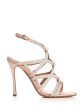 TABITHA SIMMONS Womens Rose Beige Adjustable Strap Strappy Bowrama Open Toe Stiletto Buckle Dress Sandals Shoes Discount