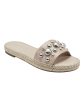 MARC FISHER Womens Beige Ornaments Studded Beira Almond Toe Slip On Dress Espadrille Shoes M Fashion