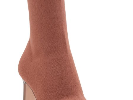 ALDO Womens Brown Stretch Ovieda Square Toe Stiletto Dress Booties B Online