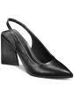 BAR III Womens Black Slingback Cushioned Arrica Pointed Toe Sculpted Heel Slip On Dress Pumps Shoes M Online Hot Sale