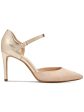 CALVIN KLEIN Womens Beige Gel Pod Insert Cushioned Ankle Strap Roya Pointed Toe Stiletto Buckle Leather Pumps Shoes M Supply