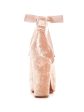 TABITHA SIMMONS Womens Pink Beige Velvet 4  Block Wrapped  Ballet Wrap Strap Sky Round Toe Platform Lace-Up Dress Pumps Shoes B Discount