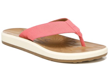 ZODIAC Womens Pink 1 2  Platform Comfort Sunny Round Toe Wedge Slip On Flip Flop Sandal M Online