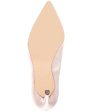 NINA Womens Beige Beaded Padded Deedra Pointy Toe Stiletto Slip On Leather Dress Pumps Shoes M Sale