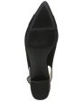 CHARTER CLUB Womens Black Gem Embellishments Adjustable Strap Cushioned Bryanna Pointed Toe Block Heel Buckle Dress Slingback M Online Sale