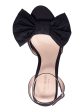 KATE SPADE NEW YORK Womens Black Bow Accent Ankle Strap Gloria Round Toe Kitten Heel Buckle Dress Heels Shoes B Supply