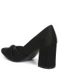 NATURALIZER Womens Black Flexible Sole Cushioned Breathable Helena Pointy Toe Block Heel Slip On Dress Pumps Shoes M Online Sale