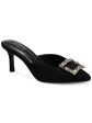 ALFANI Womens Black Cushioned Gem Accent Selinah Pointed Toe Stiletto Slip On Pumps Shoes M Supply