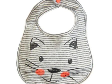 babero gris gatico 3 6m Online Hot Sale